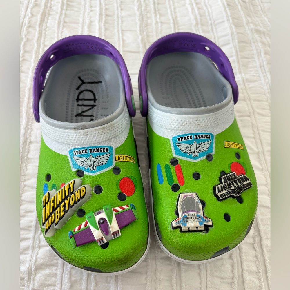 Toy Story Buzz Lightyear Crocs Size 2